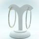 Oval Diamond Hoop 2"