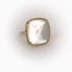 Square Mother of Pearl Ring
