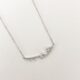 Diamond Bar Necklace with Scattered Diamonds