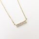 Short Diamond Bar Necklace