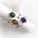 Open Diamond & Gemstone Ring