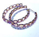 Gemstone Hoops