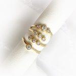 6 Bezel Set Diamonds Wrap Ring - Image 2