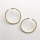 Circle Diamond Hoop Earrings