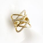 Multi Criss Cross Diamond Ring