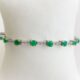 Emerald & Diamond Line Bracelet