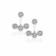 White Gold & Diamond Tension Set Earrings