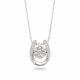 White Gold & Diamond Fancy Tension Set Pendant