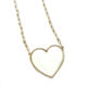 14K Yellow Gold Heart Necklace