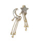 Yellow Gold Moon & Star Earrings