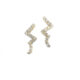 Z Yellow Gold Diamond Earrings