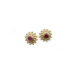 Ruby Yellow Gold Earrings