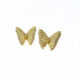 Butterfly Yellow Gold Earrings