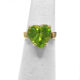 Heart Shape Peridot Ring