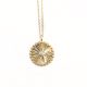 Centered Diamond Yellow Gold Necklace