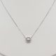 White Gold Rounded Diamond Necklace