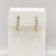 Yellow Gold Small Peak & Diamonds Earrings