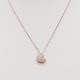 Rose Gold Bubble Heart Diamond Necklace