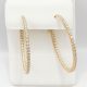 Slim Diamond Hoops