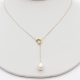 Yellow Gold Single Pearl Necklace