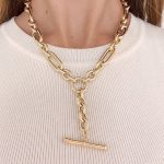 Yellow Gold Lariat 18- inch Necklace - Image 2