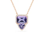Amethyst & Diamond Necklace - Image 2