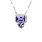 Amethyst & Diamond Necklace - Image 3