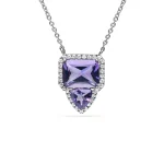 Amethyst & Diamond Necklace - Image 4