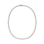 Gold Diamond Tennis Necklace - Image 3