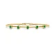 Gold Emerald Bangle