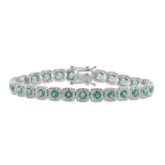 Gold, Emerald & Diamond Bracelet