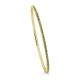 Gold & Peridot Flexible Bangle