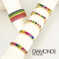 Rainbow Collection Rings by Diamonds on the Key
